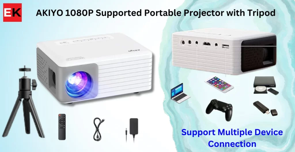 AKIYO 1080P Supported Portable Projector