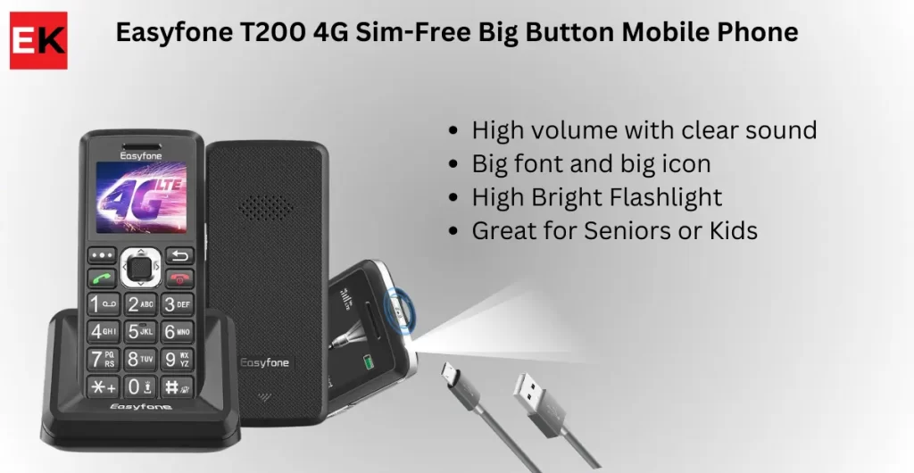 T200 Esyfone Mobile Phones for the Elderly