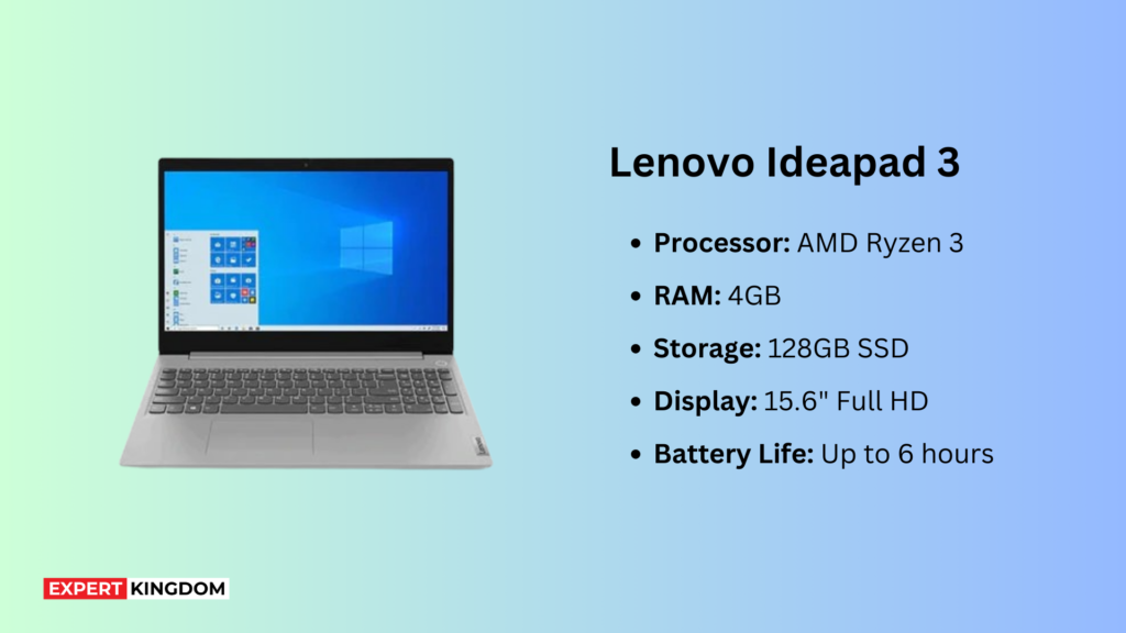 Lenovo Ideapad 3 is one of the best cheap laptops you buy online.