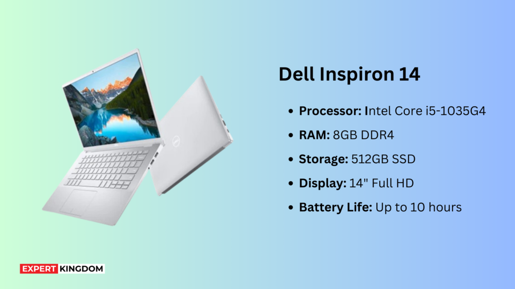 Dell Inspiron 14 is one of the best cheap laptops for university students.