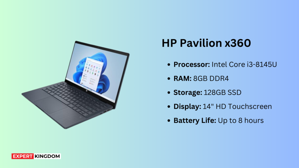 HP Pavilion X360 is a great option for cheap laptops for students.