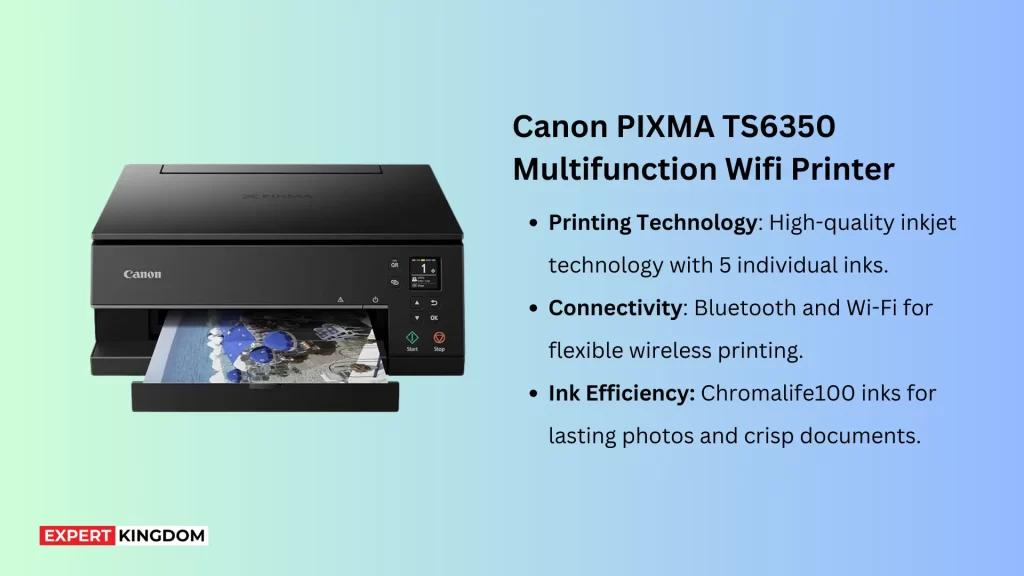 Designed to make life easy, the Canon printer PIXMA TS6350 is not just the regular type – it's a creative companion for your home office.