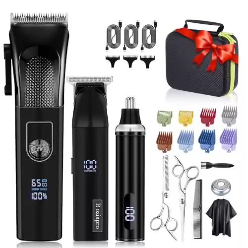 Roziapro Hair Clippers for Men Precise Close Cutting Beard Trimmer