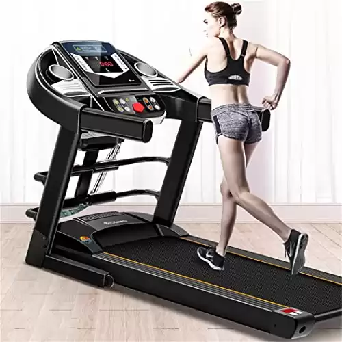 Heavy Duty Electric Motorized Folding Treadmill,3.0HP Electric Treadmill for Home