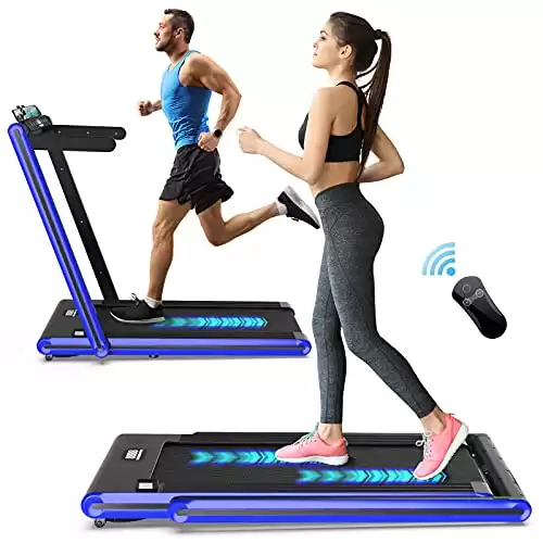Treadmill 2 in 1 foldable 2.3 Electric exercise type treadmill for home office use