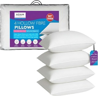 Adam Home Pillows 4 Pack Soft Support Hotel Quality