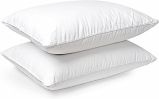 EDS Duck Feather & Down Pillows 2 Pack Super Comfort for Restful Sleep