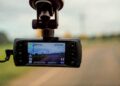 dash cam mounted in a car