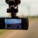 dash cam mounted in a car