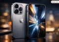 Front and back view of speculated iPhone 18 Pro showing sleek titanium design and triple‑camera system