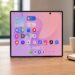 amsung Galaxy Z Fold 8 unfolded on a wooden desk with its main display turned on, showcasing the large foldable screen in our comprehensive review.